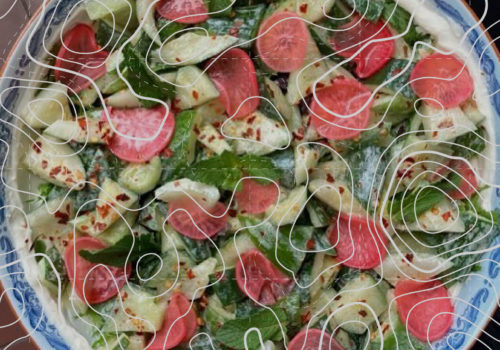 radish salad bowl
